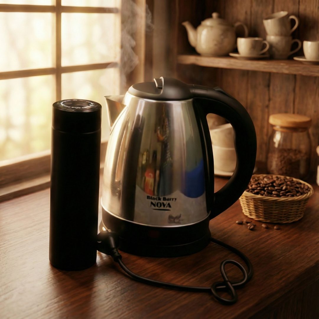 Nova Electric Kettle + Portable Led Flask Combo – Xool